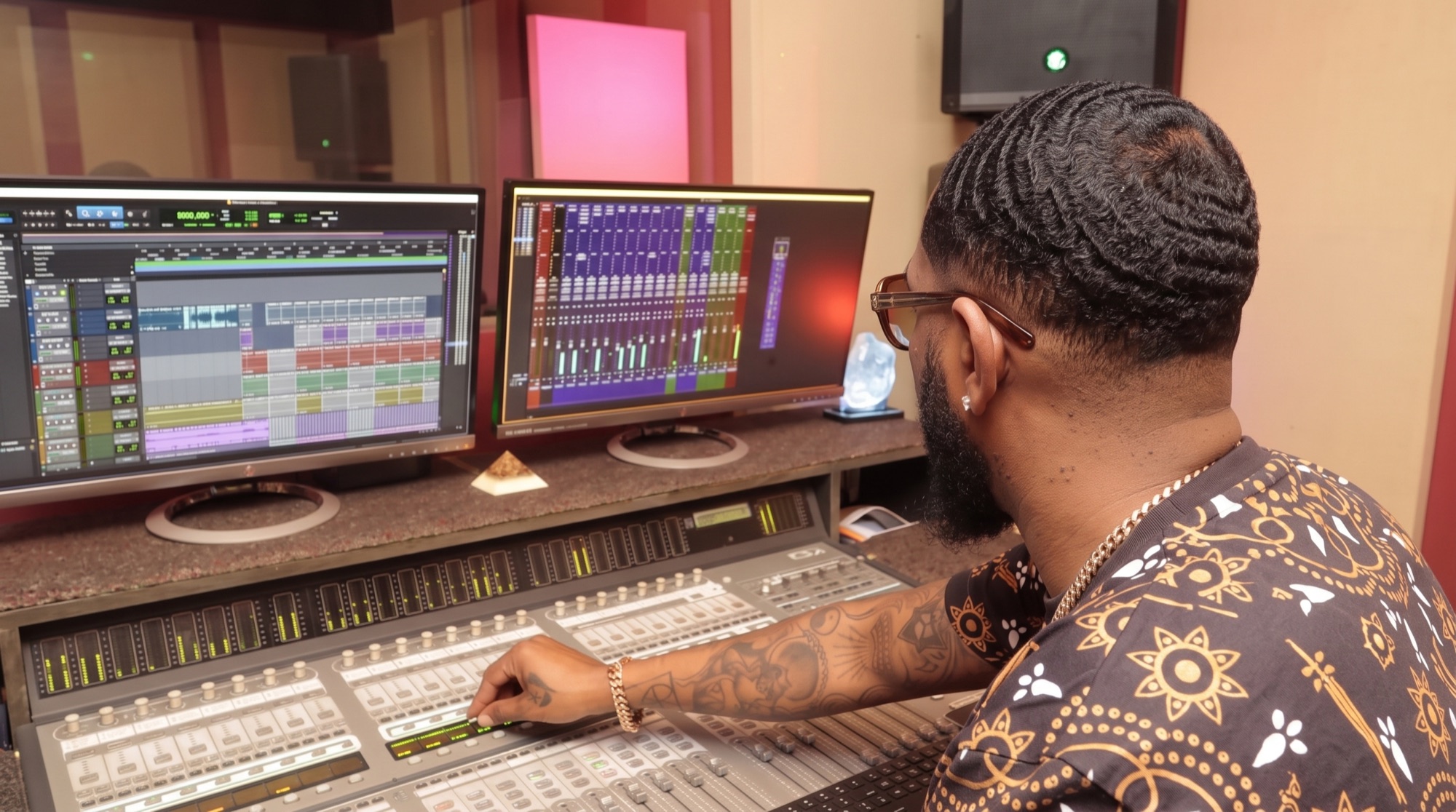 Vance Vision at the console